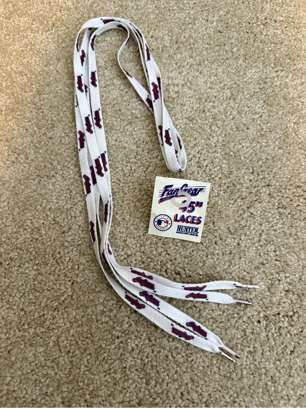 HUNTER | vintage mlb Cleveland Indians Guardians 90s shoe laces